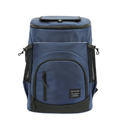  Blå kylbag ryggsäck med stort kylfack, perfekt för camping, picknick och utflykter