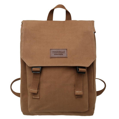 Brun ryggsäck dam – Elegant & rymlig laptop ryggsäck i canvas för vardag & arbete.